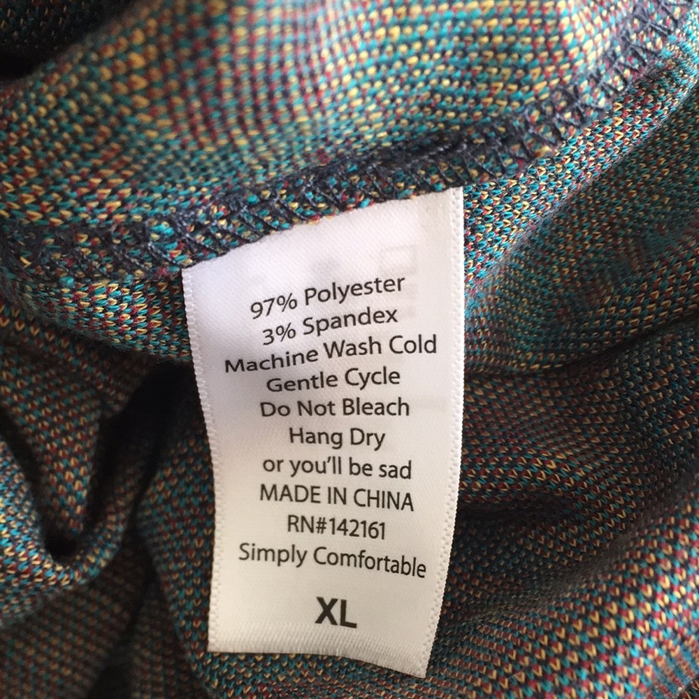 NWT LulaRoe Madison pattern skirt size XL - Picture 5 of 8